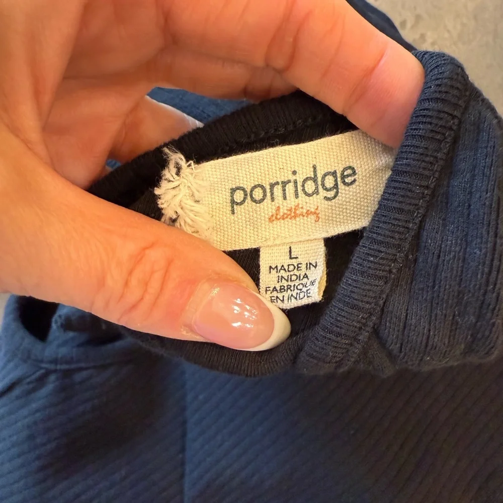 Anthropologie Corset knit top with open back. Black. - Picture 3 of 7